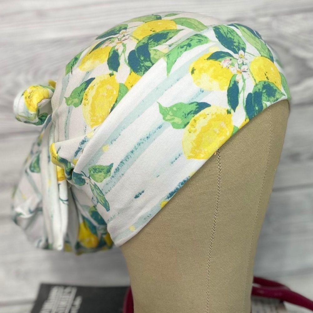 ✨🍋Lemon Print Scrubcap 🍋✨